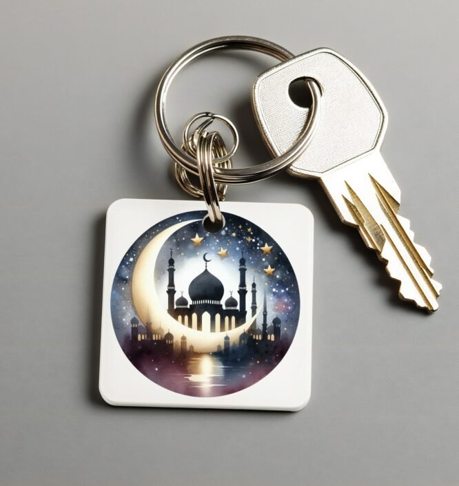 Ramzan Mubarak Printed Keychain