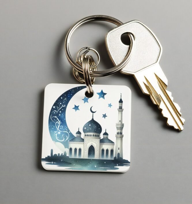 Ramzan Mubarak Printed Keychain - Image 2