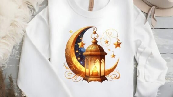 Ramzan Mubarak High-Quality Printed Polyester T-Shirt