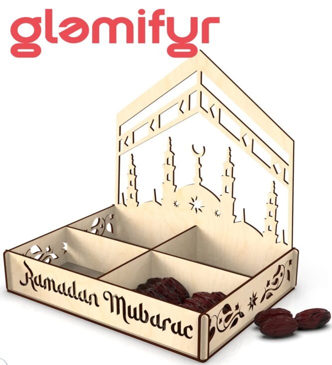 Ramzan Snack Tray with Kaaba - 4 slots