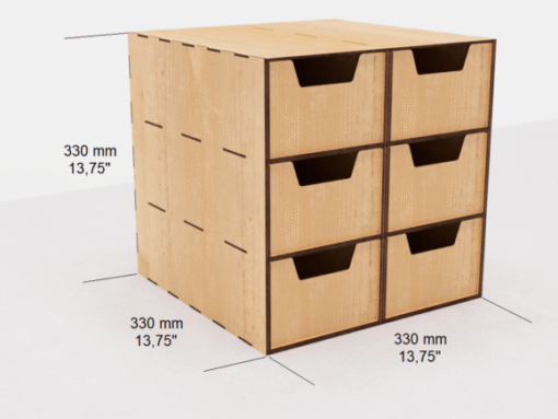 Modern 6-Drawer Chest – Stylish & Functional Storage Solution