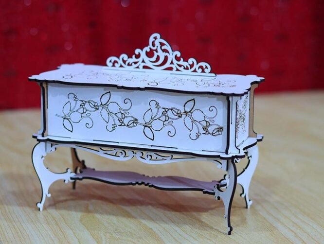 💎✨ Baroque Wooden Jewelry Box – Elegant Gift Box for Treasured Keepsakes